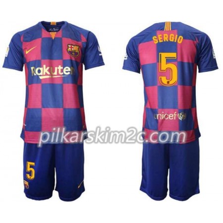 Koszulka FC Barcelona Sergio 5 Dziecięca Główna 2019-2020 - Koszulki Piłkarskie